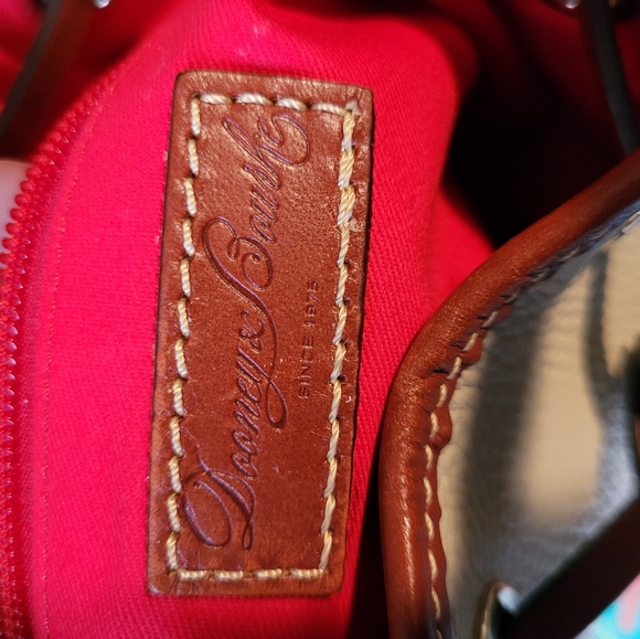 Dooney & Bourke Pebble Grain  Drawstring Shoulder Bag - Bone - Picture 11 of 13